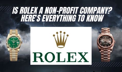 rolex a non profit company|Rolex owned by.